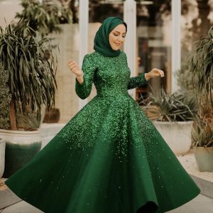 Degradé Green Midi Dress